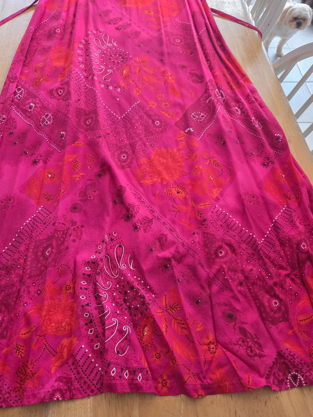 Vibrant Fuchsia Pink Sleeveless Maxi Dress - Picture 5 of 9